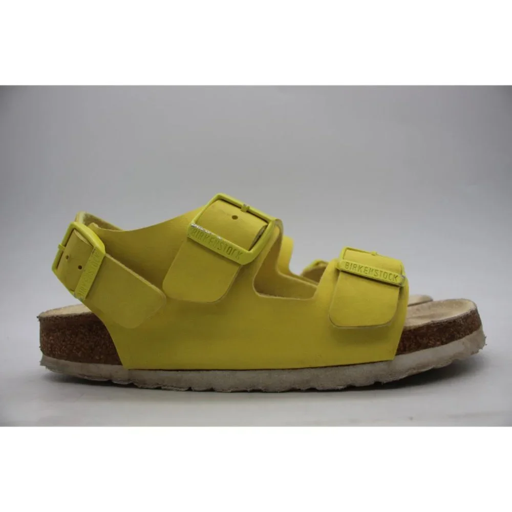 Birkenstock Milano Women's Size EU 35 Yellow/Lime Sour Birko
